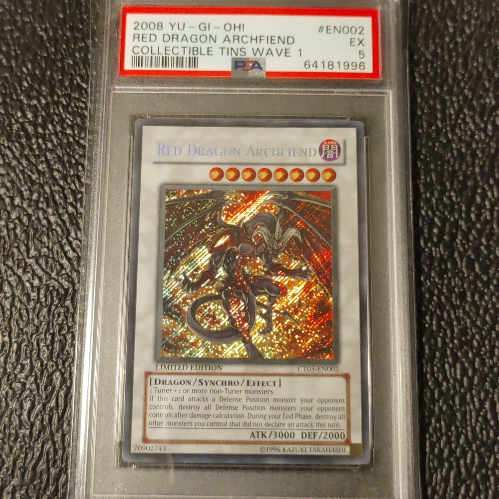 2008 Yu Gi Oh Red Dragon Archfiend Graded PSA 5